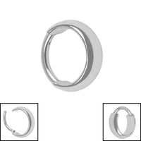 Titanium Reflection Hinged Clicker Ring