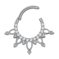 Titanium Jakarta Hinged Clicker Ring