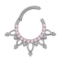 Titanium Jakarta Hinged Clicker Ring