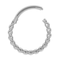 Titanium Yuki Hinged Clicker Ring