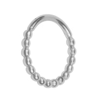 Titanium Yuki Hinged Clicker Ring
