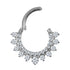 Titanium Moonlink Lunar Jewelled Hinged Clicker Ring