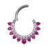 Titanium Moonlink Lunar Jewelled Hinged Clicker Ring