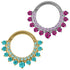 Titanium Moonlink Lunar Jewelled Hinged Clicker Ring