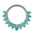 Titanium Moonlink Lunar Jewelled Hinged Clicker Ring