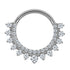 Titanium Moonlink Lunar Jewelled Hinged Clicker Ring