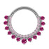 Titanium Moonlink Lunar Jewelled Hinged Clicker Ring