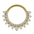 Titanium Moonlink Lunar Jewelled Hinged Clicker Ring