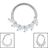 Titanium Ariadne Hinged Clicker Ring