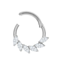 Titanium Ariadne Hinged Clicker Ring