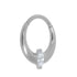 Titanium Aurora Hinged Clicker Ring
