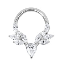 Titanium Burton Hinged Clicker Ring
