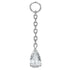 Titanium Jewelled Droplet Charm
