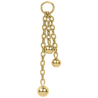 Titanium Trilogy Ball Charm