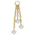 Titanium Trilogy Jewelled Drop Charm