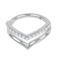 Titanium Corporal Hinged Clicker Ring