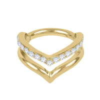 Titanium Corporal Hinged Clicker Ring