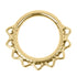 Titanium Filigree Lace Hinged Clicker Ring