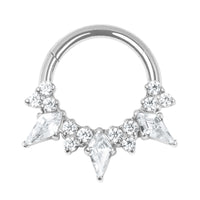 Titanium Genevieve Hinged Clicker Ring