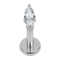 Titanium Internally Threaded Labrets 1.2mm - Lettie