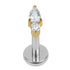 Titanium Internally Threaded Labrets 1.2mm - Lettie