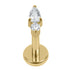 Gold Titanium Internally Threaded Labrets 1.2mm - Lettie