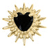Titanium Internal Crowned Barbed Heart Top
