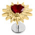 Titanium Internally Threaded Labrets 1.2mm - Crowned Barbed Heart