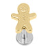 Titanium Internally Threaded Labrets 1.2mm - Gingerbread Man