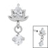 Titanium Internal Jewelled Sacred Lotus