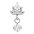 Titanium Internal Jewelled Sacred Lotus Top