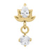 Titanium Internal Jewelled Sacred Lotus Top