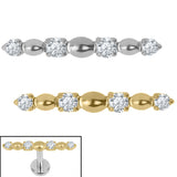 Titanium Internal Sorline Jewelled Top