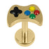 Titanium Internally Threaded Labrets 1.2mm - Victory Game Controller