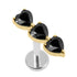 Titanium Internally Threaded Labrets 1.2mm - 3 of Hearts