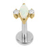Titanium Internally Threaded Labrets 1.2mm - Marquise Zofia