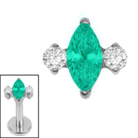 Titanium Internal Marquise Zofia