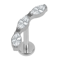 Titanium Internally Threaded Labrets 1.2mm - River