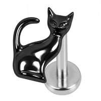 Titanium Internally Threaded Labrets 1.2mm - Gomez Cat