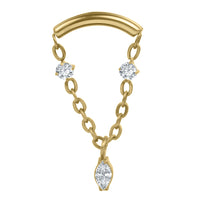 Titanium Internal Brooke Marquise Top