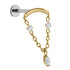 Titanium Internally Threaded Labrets 1.2mm - Brooke Marquise