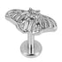 Titanium Internally Threaded Labrets 1.2mm - Midnight Moth