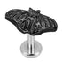 Titanium Internally Threaded Labrets 1.2mm - Midnight Moth