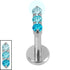 Titanium Internally Threaded Labrets 1.2mm - Titanium Nexus Trio
