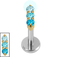 Titanium Internally Threaded Labrets 1.2mm - Titanium Nexus Trio