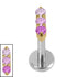 Titanium Internally Threaded Labrets 1.2mm - Titanium Nexus Trio