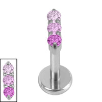 Titanium Internally Threaded Labrets 1.2mm - Titanium Nexus Trio