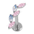 Titanium Internally Threaded Labrets 1.2mm - Marquise Skyfall
