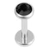 Titanium Internally Threaded Labrets 1.2mm - Jewelled Disk