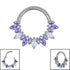 Titanium Astra Marquise Hinged Clicker Ring